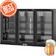 Lappas Ψυγείο Back Bar Μπύρας 330lt με Τρεις Πόρτες Υ83.5xΠ133.5xΒ50.5cm