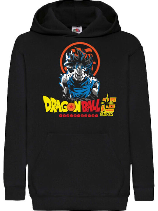 Детски суичър Dragon Ball Z Tralala Goku Super Blue 01 Черен