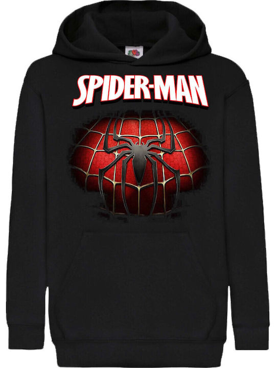 Kids Hoodie Sweatshirt Tralala Spider-man 07 Black