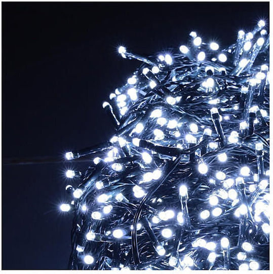 240 Lichterketten LED 20m. Kaltes Weiß in Zeichenfolge 1Stück