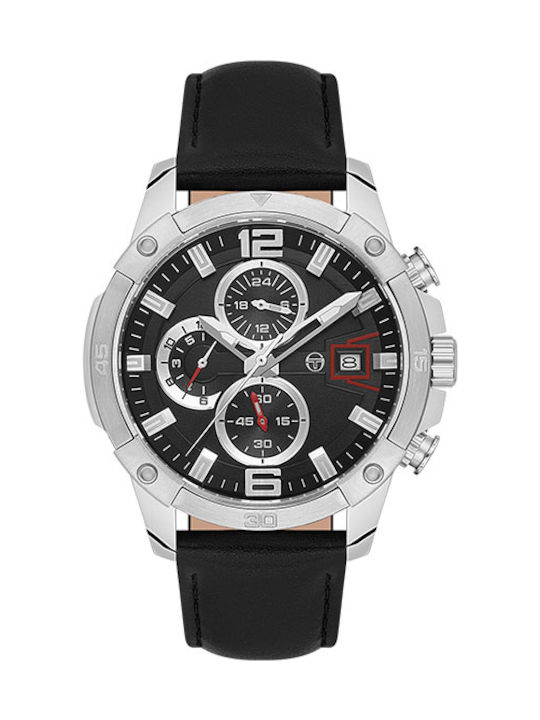 Sergio Tacchini Uhr Batterie mit Lederarmband Sergio Tacchini Uhr Batterie mit Lederarmband