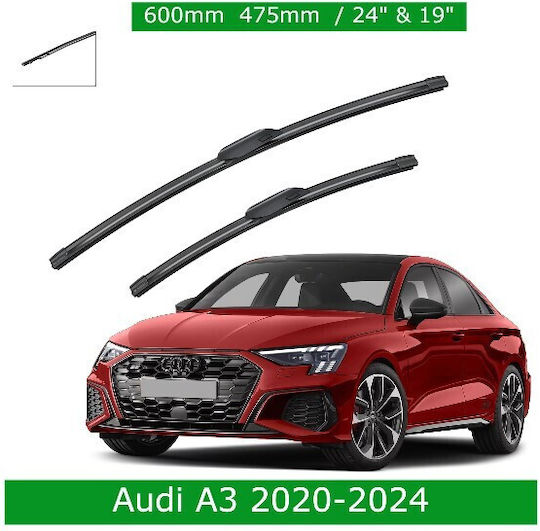 Bosch Aerotwin 3398000045 Front Set Wiper Blades for Audi A3 2020-2024 650mm 475mm 24" & 19" 2 Pieces