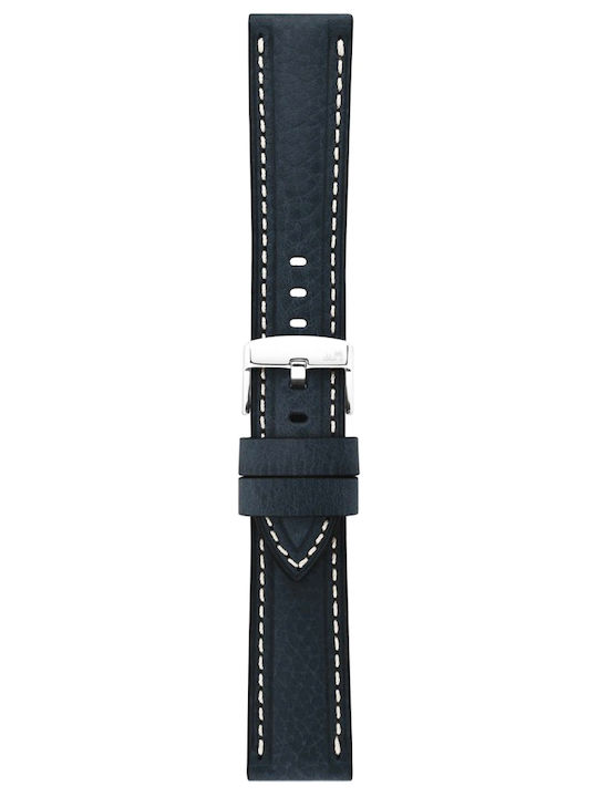 Morellato Lederriemen Blau 24mm