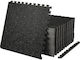 Vevor Δάπεδα Παζλ Γυμναστηρίου Μαύρα 60.96x60.96cm 25τμχ