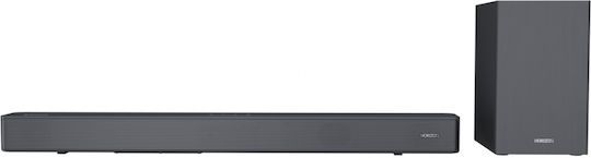 Horizon-Europe Soundbar 2.1 Bluetooth und HDMI 110W mit kabellosem Subwoofer und Fernbedienung Schwarz HAV-S2630W
