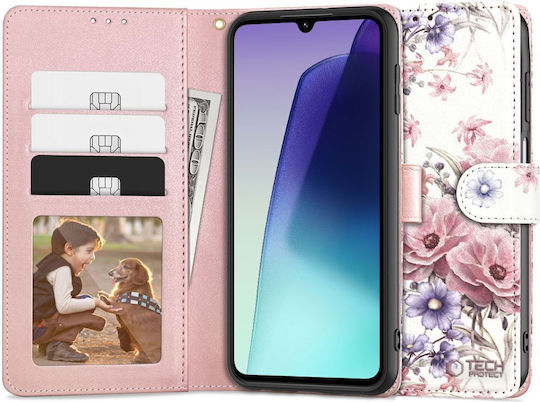 Tech-Protect Blossom Flower Wallet Δερματίνης Πολύχρωμο (Redmi 14C / Poco C75)