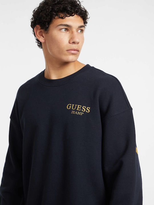 Guess Φούτερ Fleece Μπλε