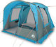 vidaXL Camping Tent Car Blue For 4 People 300x1...