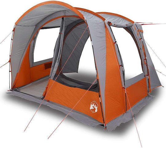 vidaXL Car Camping Tent Orange for 4 People 300x185x200cm