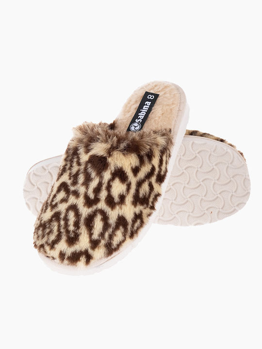 The Shoemart Winter Women's Slippers Beige