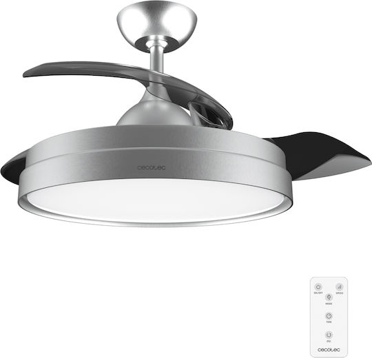 Cecotec EnergySilence Aero 4280 Invisible Ανεμιστήρας Οροφής 106cm με Φως Γκρι