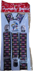 Masteretail Kids Suspenders with 3 Clips Multicolour
