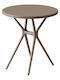 Tisch für kleine Außenbereiche Stabil FL7 Cappuccino 70x70cm