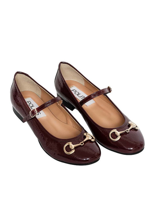 Anatomic Leather Ballerinas Burgundy