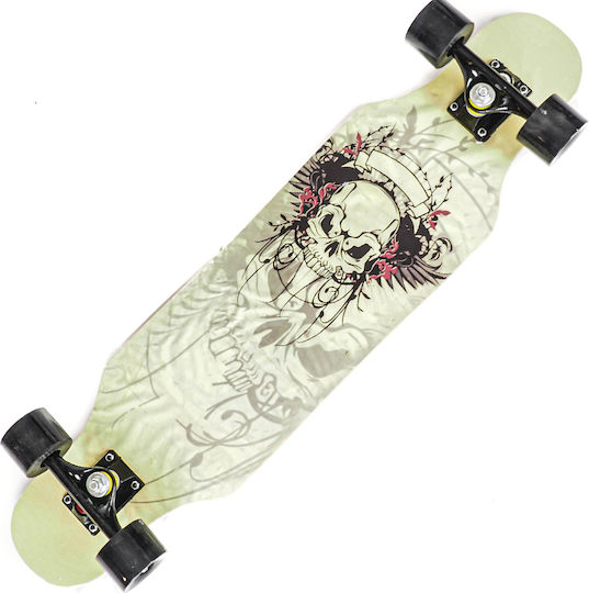 Action One Complete Longboard Angry Skull 79 X 20 Cm Multicolor