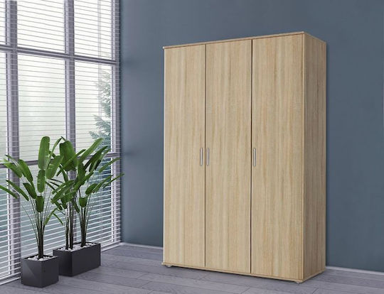 Wilson 3d Τρίφυλλη Ντουλάπα 90x45x180cm Leuko Wilson 3d Τρίφυλλη Ντουλάπα 90x45x180cm Leuko