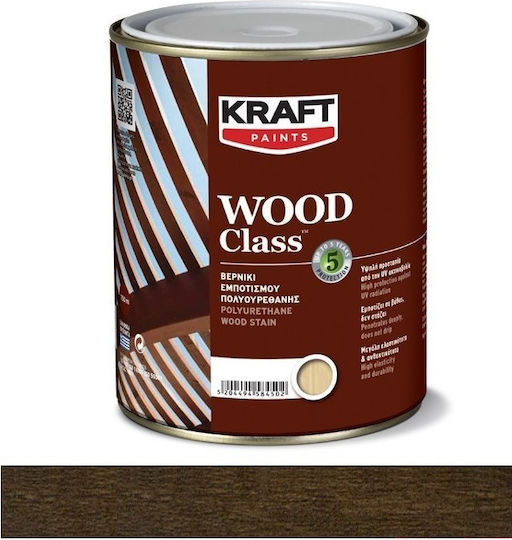 Kraft Βερνίκι Εμποτισμού Πολυουρεθάνης Διαλύτου Καρυδιά 2.5lt