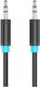 Vention Καλώδιο Ήχου 3.5mm male - 3.5mm male Μαύρο 0.8m VAS-A65-B080