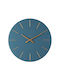 Ceas de Perete Bizzotto Timeline MDF Albastru Ø60x5