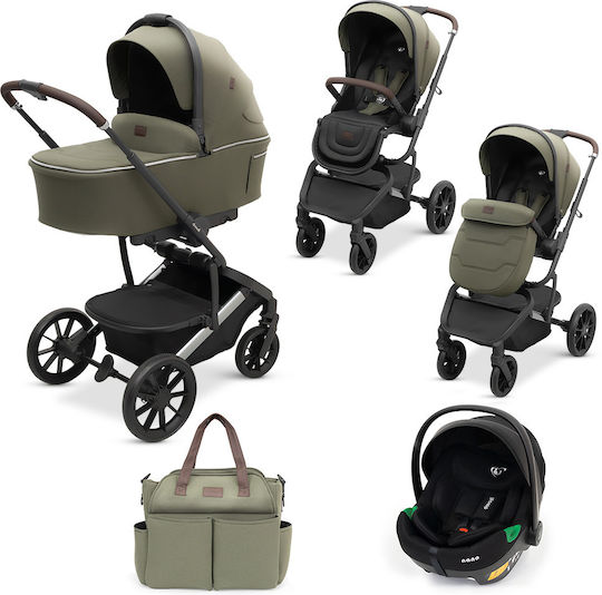 Dovadi Fly Adjustable 3 in 1 Baby Stroller Suitable for Newborn Forest Green
