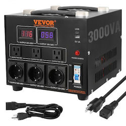 Transformator de Tensiune Vevor 3000W 220V-110V/110V-220V CE Dyzhq110v230vx4umv2 Transformator de Tensiune Vevor 3000W 220V-110V/110V-220V CE Dyzhq110v230vx4umv2