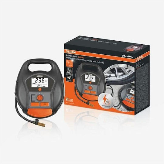 Osram Τρόμπα Αυτοκινήτου TYREinflate 6000 με Καλώδιο Αναπτήρα 12V