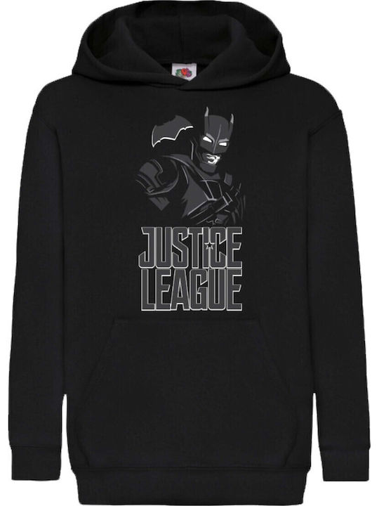 Детски Суичър с Качулка и Джобове Черен Dc Comics Tralala Batman Justice League