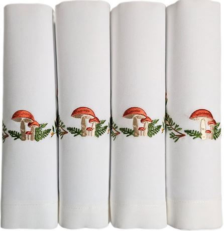 Nakas Concept Șervețel Set 4buc Alb 50x50cm