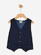 Kinderveste Baumwolle Navy