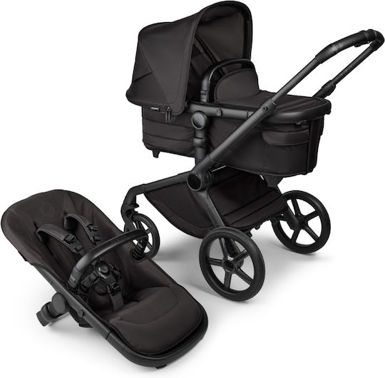 Bugaboo Fox 5 Ρυθμιζόμενο Καρότσι 2 σε 1 Kατάλληλο για Nεογέννητο Black Moonlight