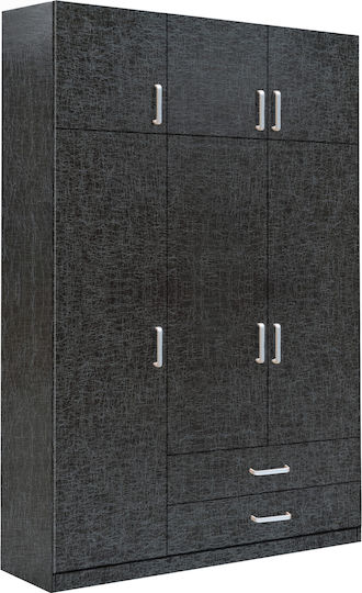 Bengta Τρίφυλλη Ντουλάπα 150x60x240cm Μαύρο Bengta Τρίφυλλη Ντουλάπα 150x60x240cm Μαύρο
