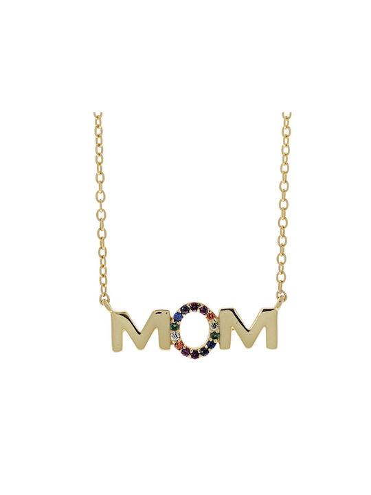 Necklace Mum from Gold Plated Silver