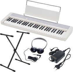 Casio Tastatur CTS1WE mit 61 Dynamisch Tasten m...