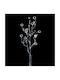 Floor Lamp with Socket for Bulb G9 Silver