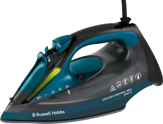 Russell Hobbs Colour Control Pro Σίδερο Ατμού 2400W με Κεραμική Πλάκα και Συνεχόμενη Παροχή Ατμού 45gr/min