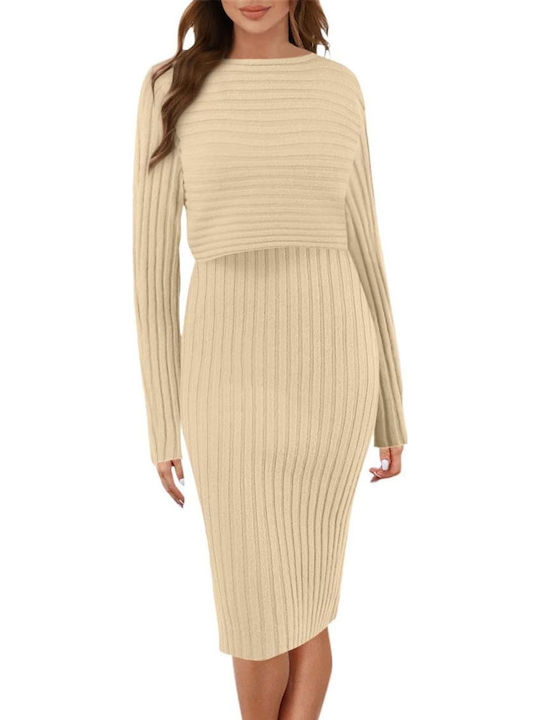 Mini Kleid Beige
