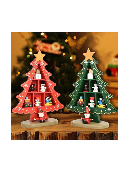 Hanging Ornament Tree Wooden 15x20cm (Μiscellaneous Colors)