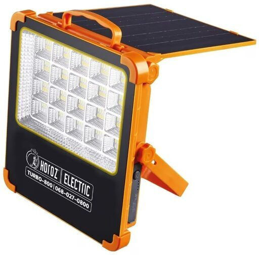 Turbo-800w Solar Projector 2733 Lm Usb 3.7v Power Supply 10ah Ip44