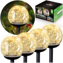 Transparent Solar Ball Light 4pcs Ilumen Ls-103