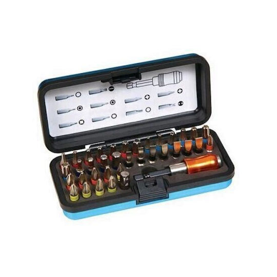 Professionelles Set 37 Bits in einer Box Strend Pro Eve-12106 25 mm Bit S2