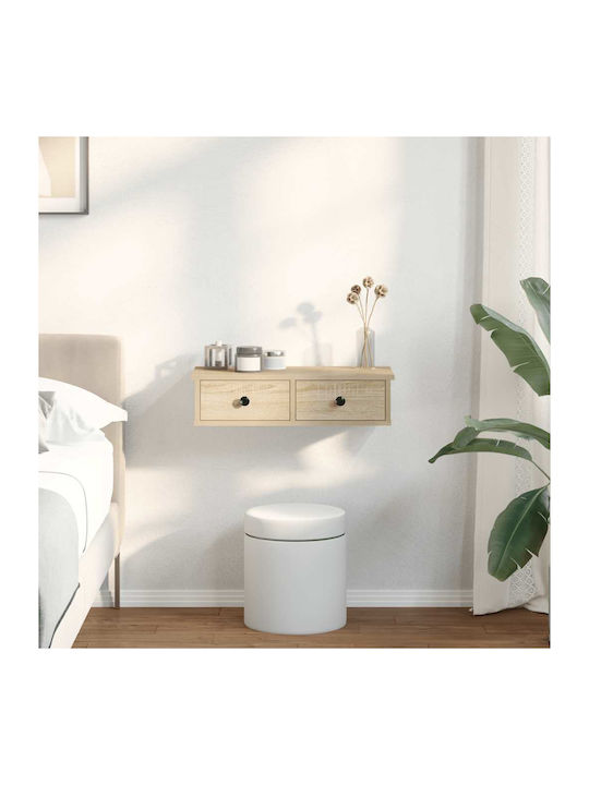 Beige Wall Shelf 60x28x15cm