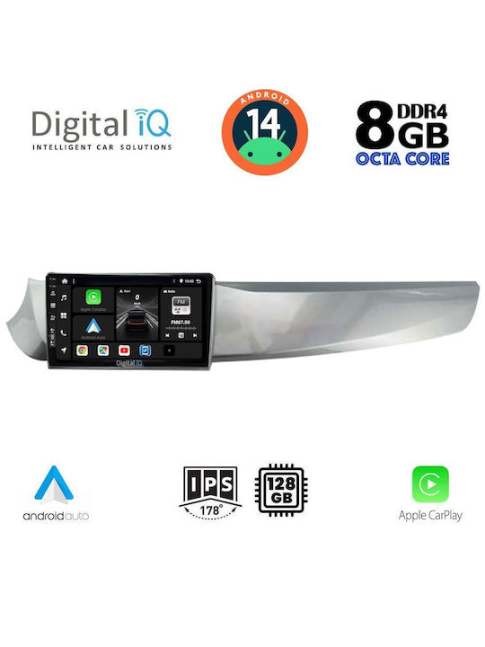 Digital IQ Sistem Audio Auto pentru Alfa Romeo Giulietta 2010-2014 (Bluetooth/USB/WiFi/GPS/Apple-Carplay/Android-Auto) cu Ecran Tactil 9"