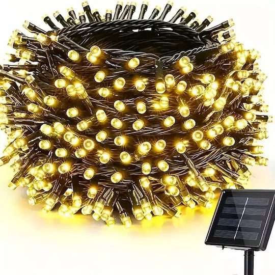 240 Lights LED 50m. Warm White Solar in String 1pcs
