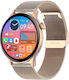 Smartwatch New Style Collection Idealstore 1.43 Inch HD AMOLED Display Bluetooth Call Message Reception NFC Heart Rate Sleep Monitoring Voice Assistant Built-in Speaker Microphone IP67 Android-iOS Long Battery Gold Metal Edition