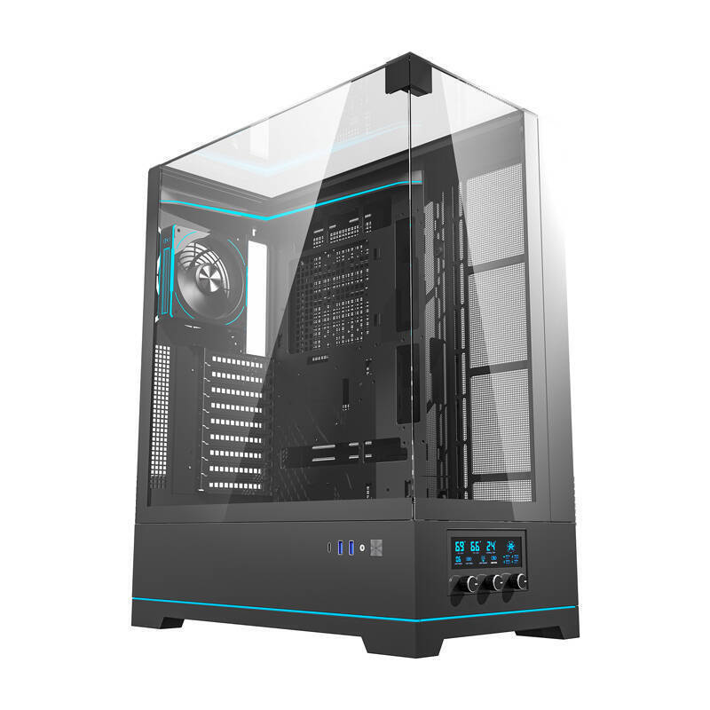 Darkflash DY450L PRO θήκη υπολογιστή (μαύρο) + 1 ανεμιστήρας