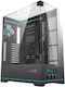 Darkflash DY450L PRO Геймърско бюро Midi Tower Компютърна кутия с RGB осветление Черен