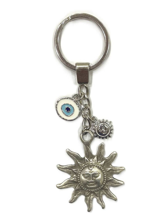 Kostibas Fashion Keychain Metallic Silver