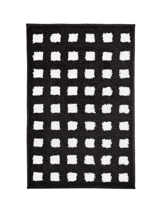 Kleine Wolke Πατάκι Μπάνιου Boxes 9197185657 Μαύρο 80x140εκ.