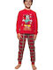Sabor Kinder Schlafanzug Winterlich Rot