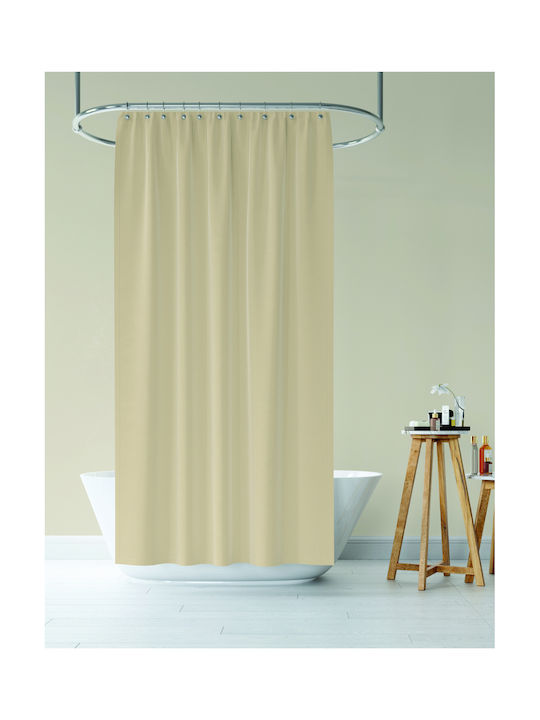 Flamingo Diana Shower Curtain 180x200cm Beige